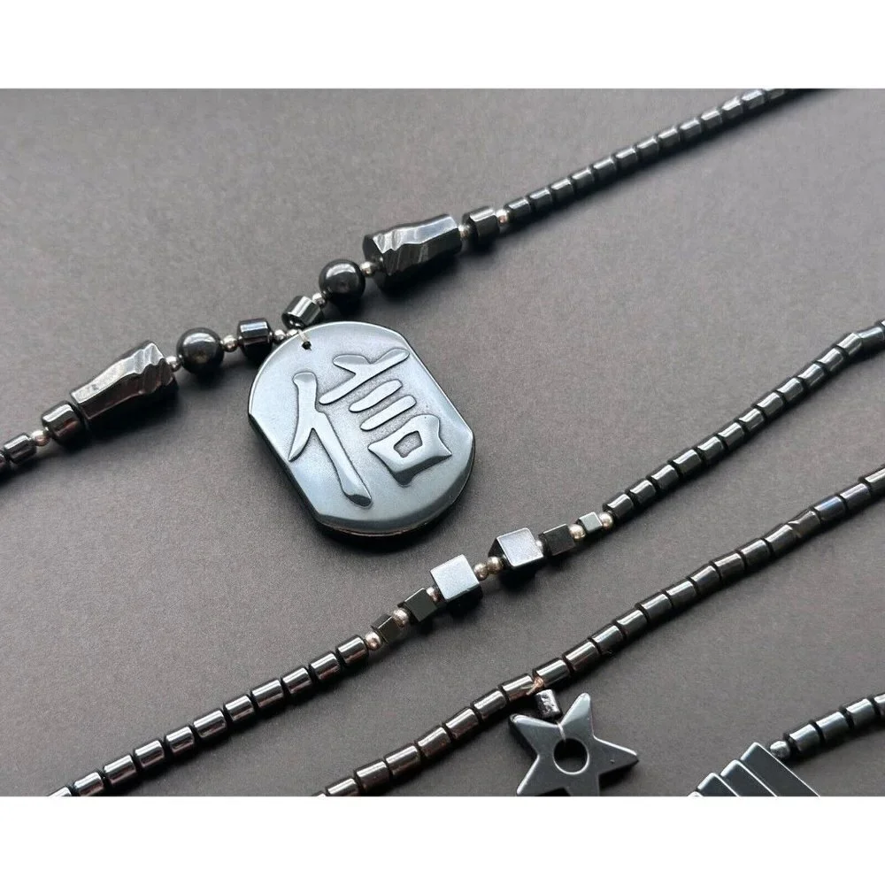 Hematite Necklace Lot of 4 - Picture 6 of 7